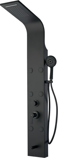 Душевая панель Aquanet Galaxy Black AP40-05 237440 черный матовый с изливом