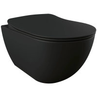 Унитаз подвесной Creavit Free FE320-11SM00E-0000 черный матовый без сиденья