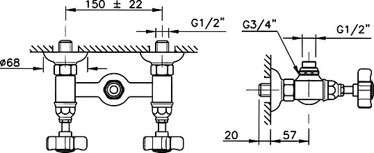 смеситель для душа nicolazzi dames anglaises 1425bz18 бронза