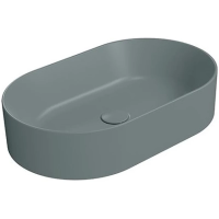 Раковина GSI Kube X 945804 накладная, 60x37 см, Agave opaco (Зеленый матовый)