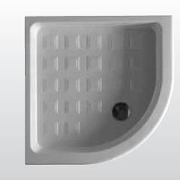 Душевой поддон Kerasan 134201 керамический, четверть круга, 80×80 см, белый (1342bi)