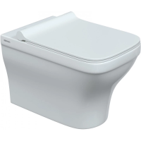 Унитаз подвесной Berges Strati 082132 безободковый, с сиденьем микролифт, белый