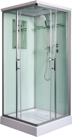 Душевая кабина WeltWasser WW500 Laine 902 10000003262 90x90 см, профиль хром, стекло прозрачное