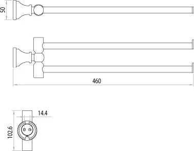 Полотенцедержатель Lemark LM8101C