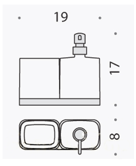 Дозатор для мыла со стаканом Colombo Design Time W4271.000 хром