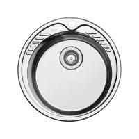 Мойка врезного монтажа с сифоном D510 IDDIS Suno S,SUN51S0i77S нерж. сталь, шелк