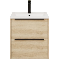 Тумба под раковину La Fenice Tesoro FNC-01-TES-DNN-60-2 59,4 см, подвесная, дуб небраска