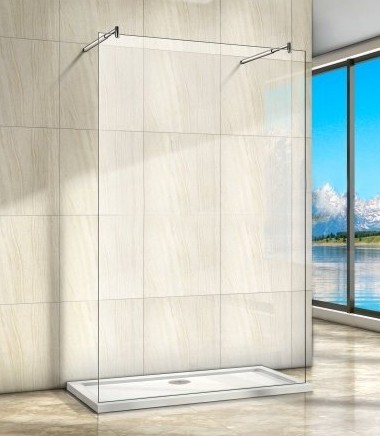 Душевая перегородка WeltWasser WW400 H-2 100 10000001235 профиль хром, стекло прозрачное