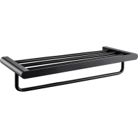 Полка для полотенец Wonzon & Woghand Carbon WW-7781 60 см, черный матовый