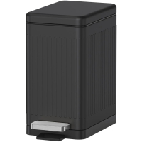 Мусорное ведро Weltwasser WW MAGY BL 6L с педалью, черное матовое