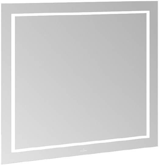 зеркало villeroy & boch finion g6008000 80 см, с настенным освещением