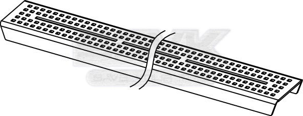 решетка tece tecedrainline "quadratum" 601551: прямая, нержавеющая сталь, 150 см, сатин
