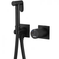 Гигиенический комплект Abber Rund AF8725B, черный матовый