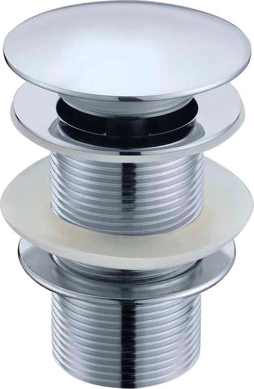 Донный клапан Boheme Brillante 612 для раковины, без перелива, клик клак, хром