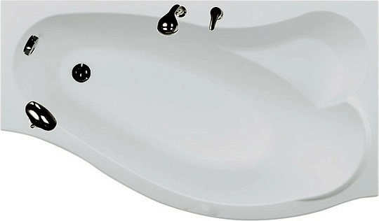 акриловая ванна aquanet palma 170x90 r 204023 без гидромассажа