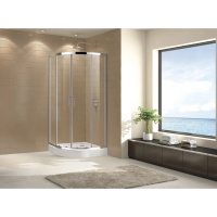 Душевой уголок Cezares Eco 80x80 см прозрачное стекло ECO-O-R-2-80-C-Cr