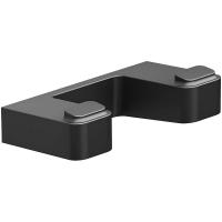 Двойной крючок Ravak 10° X07P554 черный матовый