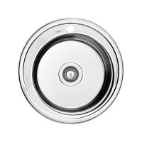 Мойка врезного монтажа с сифоном D505 IDDIS Suno S SUN50S0i77S, нерж. сталь, шелк