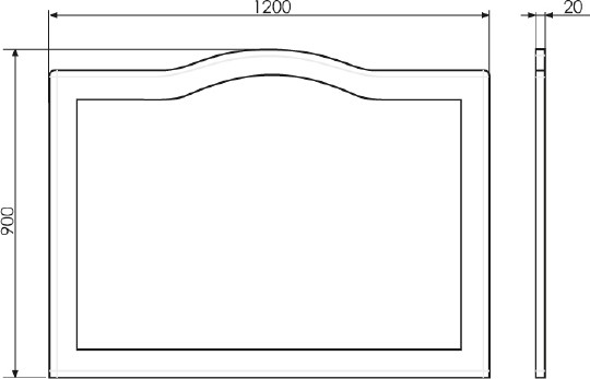 зеркало comforty монако 120