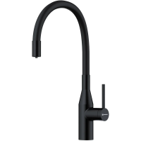 Смеситель для кухни Omoikiri Yatomi 4994498 с подключением к фильтру для очистки воды, цвет графит, черный.