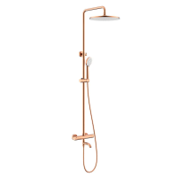 Душевая стойка Nemo Round NM-9012RG с термостатическим смесителем, цвет ROSE GOLD