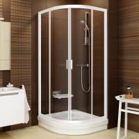 Душевой уголок Ravak Blix BLCP4-80 3B240100Z1 профиль белый, стекло прозрачное