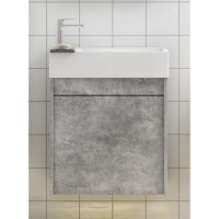Тумба под раковину Art&Max Family подвесная с одной распашной дверцей, Cemento Veneto, 500x270x500,