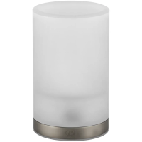 Стакан для зубных щеток Gessi Emporio 38833#149 настольный, сатинированное стекло, цвет Finox