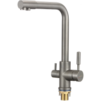 Смеситель Savol S-L1801Q для кухни, с подключением к фильтру, цвет серый
