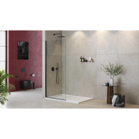 Душевая перегородка Cezares Liberta 70 LIBERTA-L-1-TB-70-C-NERO профиль Черный матовый стекло прозрачное Душевая перегородка Cezares Liberta 70 LIBERTA-L-1-TB-70-C-NERO профиль Черный матовый стекло прозрачное