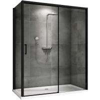 Душевой уголок Abber Komfort 160×90 AG93160B-S92B профиль черный, стекло прозрачное