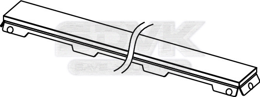 решетка tece tecedrainline 601291: прямая, стекло, 120 см, белая