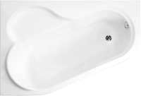Акриловая ванна Vagnerplast Selena L 145x100 см, ультрабелая, левая
