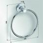 Полотенцедержатель-кольцо Bemeta Trend-i 104104068h 16x5x19 см цвет хром, желтый