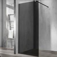 Душевая перегородка Vincea Walk-In 110 VSW-1H110CGB профиль черный, стекло тонированное