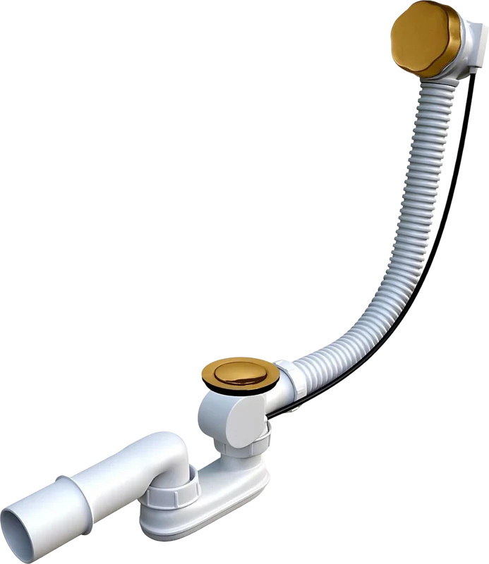 Слив-перелив Toni Arti BS TA-BS-100MG 52 мм, полуавтомат, матовое золото