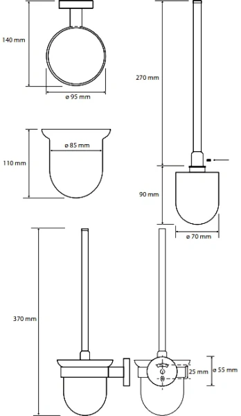 Ёршик для унитаза Bemeta Coral 158113017 Ёршик для унитаза Bemeta Coral 158113017