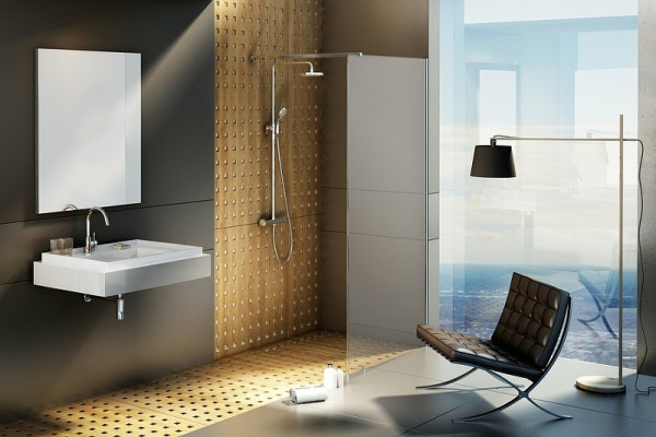 душевая перегородка ravak walk-in wall 150 gw9wp0c00z1 профиль хром стекло transparent