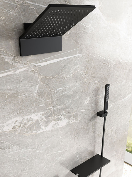 верхний душ vincea futura vshd-2f11mb черный матовый