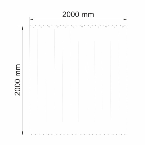 Штора для ванной WasserKraft Aland SC-85102, 200х200 см, навесная, цвет белая|серая Штора для ванной WasserKraft Aland SC-85102, 200х200 см, навесная, цвет белая|серая