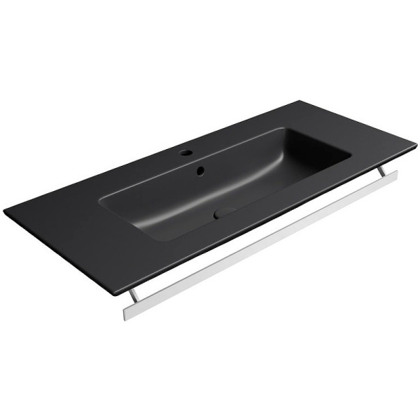 раковина gsi pura 8886126 подвесная, 102.6x46 см, ardesia opaco (черный матовый) раковина gsi pura 8886126 подвесная, 102.6x46 см, ardesia opaco (черный матовый)