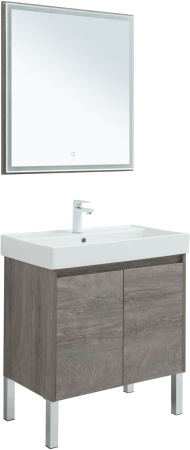 мебель для ванной aquanet nova lite 75 дуб рошелье (2 дверцы)