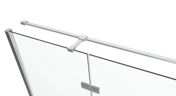 душевой уголок black&white stellar wind s701-900x900 радиальный профиль серебристый хром стекло прозрачное