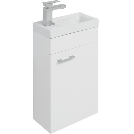 тумба с раковиной aquanet нота 40 r 254037 подвесная белая
