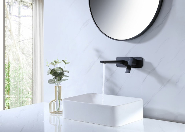 смеситель для раковины lemark ursus lm7226bl черный матовый