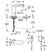 инфракрасная электроника для раковины со смешиванием grohe eurosmart cosmopolitan e 36421000