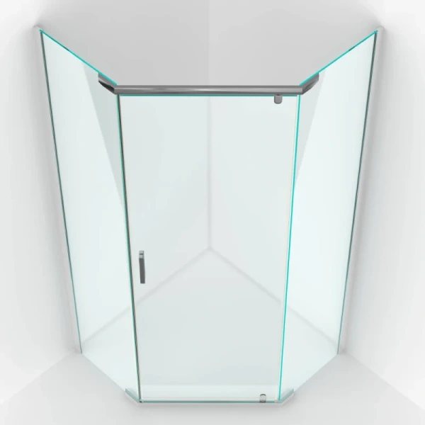 душевой уголок berges solo t 100×100 061109 профиль хром, стекло прозрачное