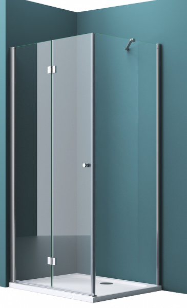 душевой уголок belbagno albano 90х80 albano-ash-1-90/80-c-cr профиль хром стекло прозрачное