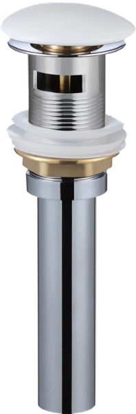 Донный клапан WeltWasser WW PP MT-WT 10000003731 клик клак, белый матовый