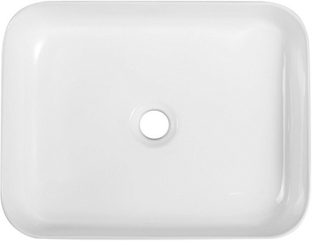раковина aquanet soul-1 0021128 накладная, без перелива, 50x40 см, белая